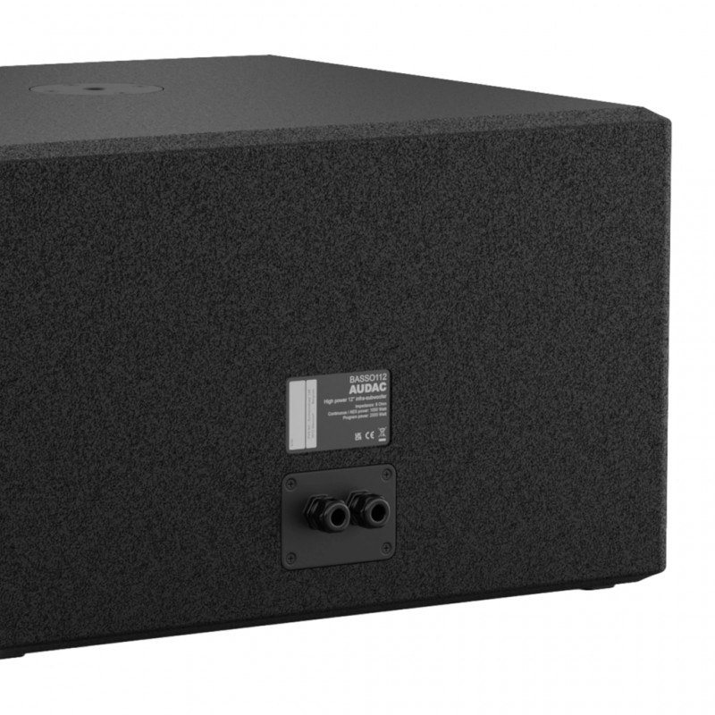 Audac BASSO115/B - Subwoofer ultra mocny 15-calowy (wersja czarna)