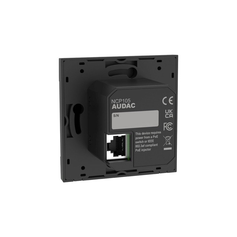 Audac NCP105/B - Uniwersalny panel sieciowy (wersja czarna)