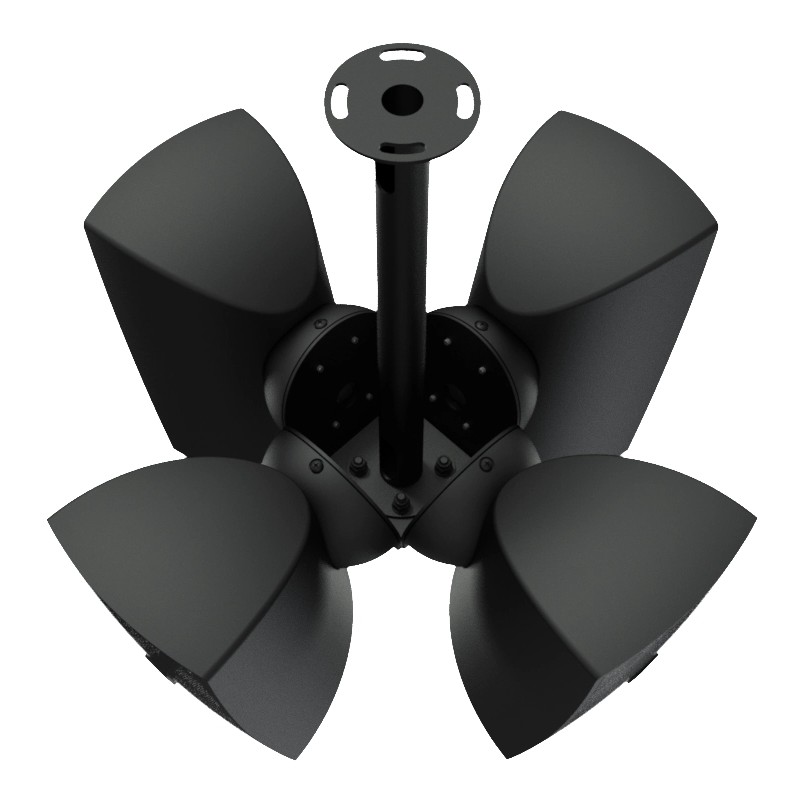 Audac CMA144M/B - Zestaw do montażu sufitowego do głośników 4x ATEO4M (wersja czarna)