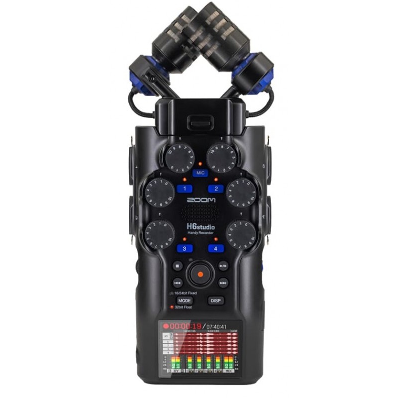 Zoom H6studio - rejestrator cyfrowy - 1 - Strona główna - Rejestrator cyfrowy H6studio jest wyposażony w mikrofony XY z dużą mem