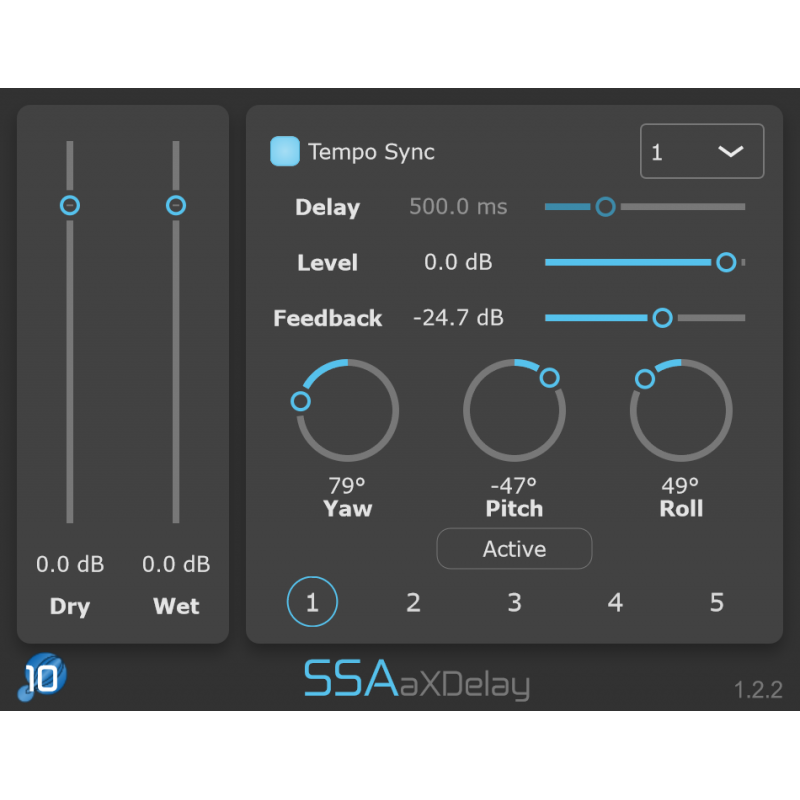 SSA Plugins aXDelay Wtyczka VST - 1 - Efekty (wtyczki VST, VSTi, TDM, RTAS itp.)) - SSA Plugins aXDelay Wtyczka VST