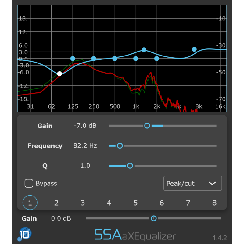 SSA Plugins aXEqualizer Wtyczka VST - 1 - Efekty (wtyczki VST, VSTi, TDM, RTAS itp.)) - SSA Plugins aXEqualizer Wtyczka VST