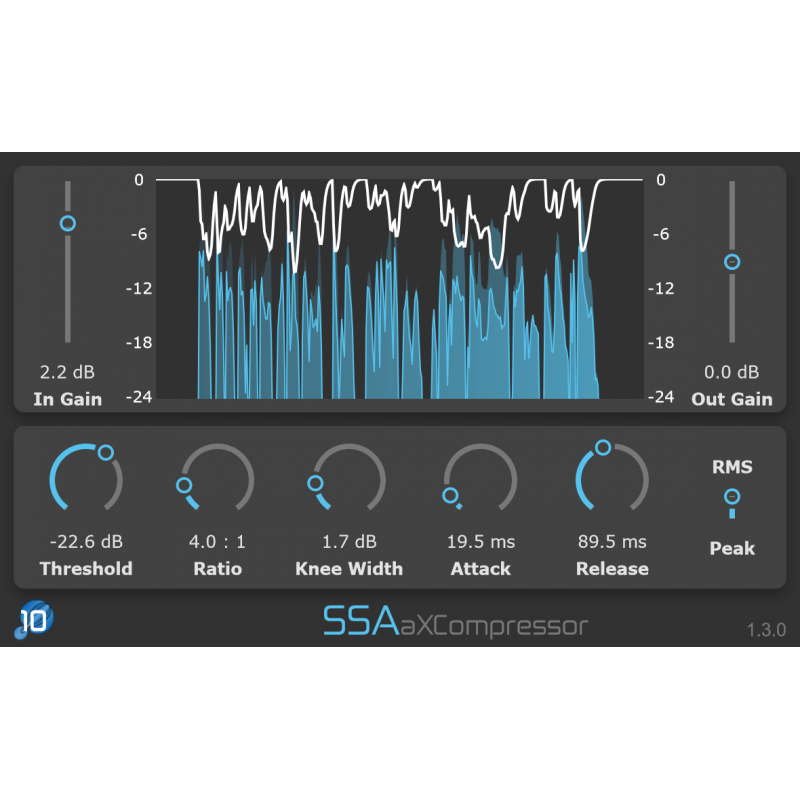 SSA Plugins aXCompressor Wtyczka VST - 1 - Efekty (wtyczki VST, VSTi, TDM, RTAS itp.)) - SSA Plugins aXCompressor Wtyczka VST