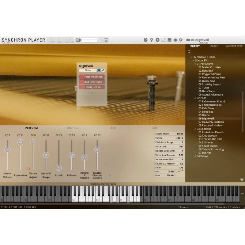 Vienna Symphonic Library Studio FX Piano (Standard Library) Instrument wirtualny VST - 2 - Instrumenty wirtualne - Vienna Sympho
