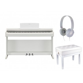 Pianino cyfrowe Yamaha YDP-145 WH + słuchawki i ława