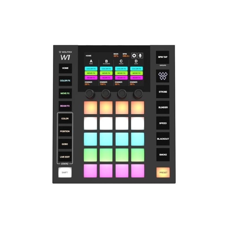 Wolfmix W1 MK2 kontroler oświetlenia DMX + dedykowany pokrowiec