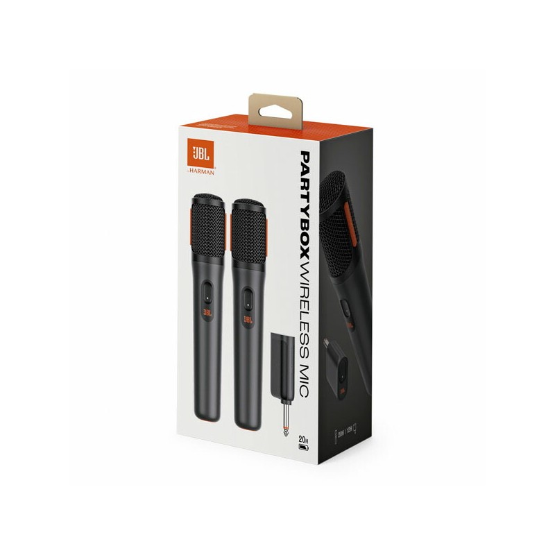 JBL PartyBox Wireless Mikrofony bezprzewodowe dynamiczne 2szt. - 2 - Mikrofony bezprzewodowe - Mikrofony JBL PartyBox Wireless D