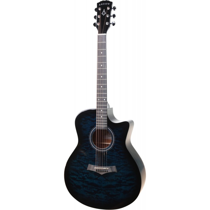 Arrow Dune Series Blue - gitara akustyczna - 3 - Gitary akustyczne - Gitara Akustyczna Arrow Tiger Series Blue to solidna gitara