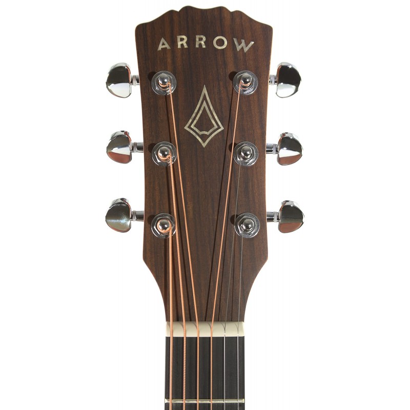 Arrow Raw Series Mahogany - gitara akustyczna - 5 - Gitary akustyczne - Szukasz gitary akustycznej, która oferuje połączenie dos