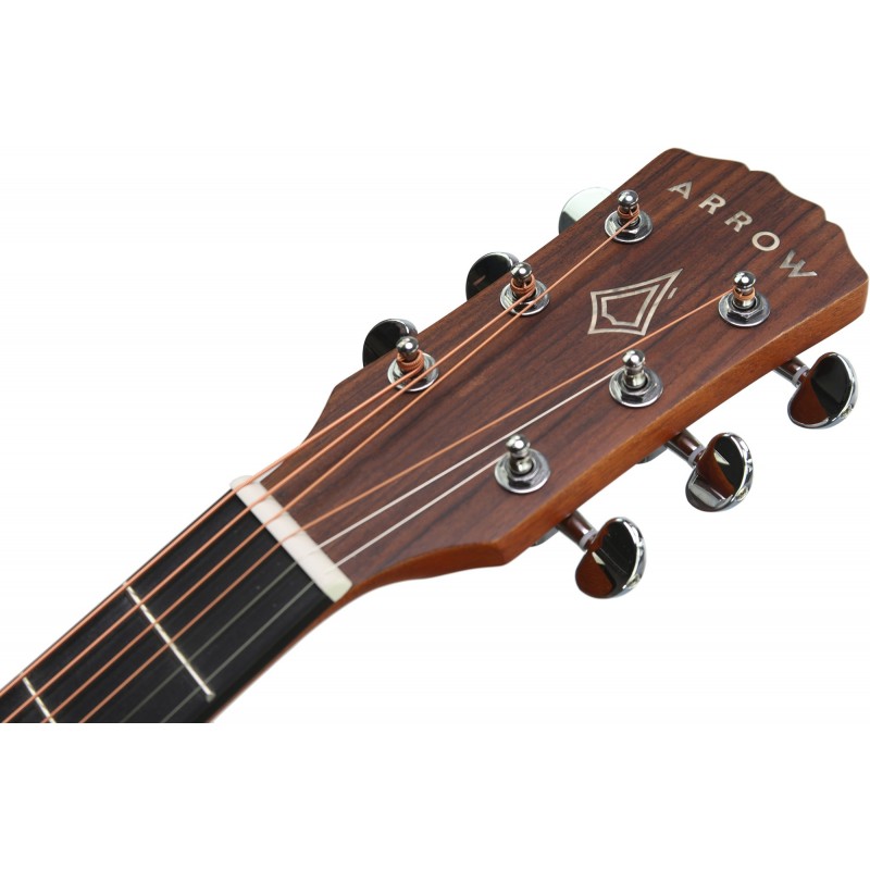 Arrow Raw Series Mahogany - gitara akustyczna - 7 - Gitary akustyczne - Szukasz gitary akustycznej, która oferuje połączenie dos