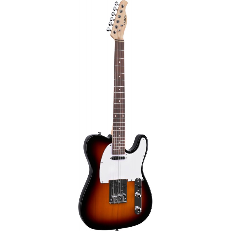 Arrow Telico TL 11 Tobacco Burst Rosewood/White gitara elektryczna - 4 - Gitary elektryczne - Arrow TL 11 to idealna gitara elek