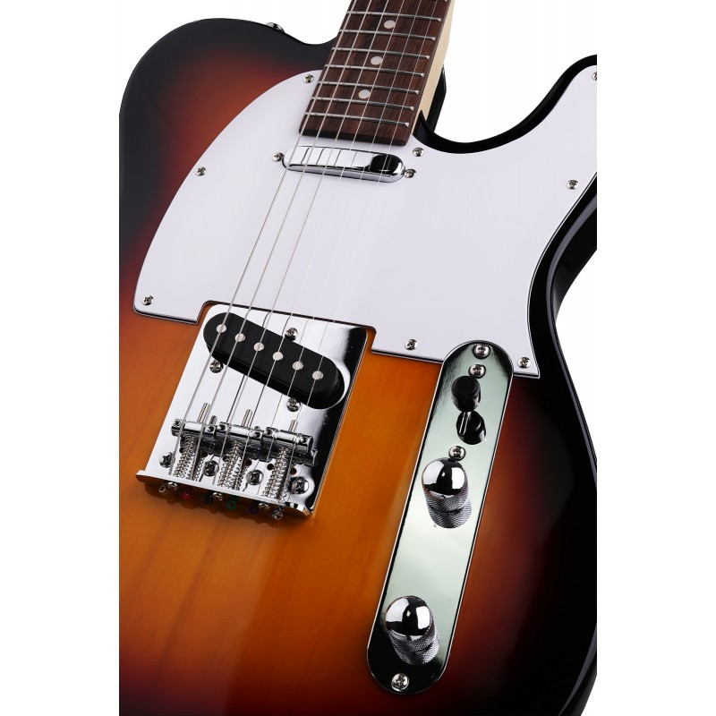 Arrow Telico TL 11 Tobacco Burst Rosewood/White gitara elektryczna - 6 - Gitary elektryczne - Arrow TL 11 to idealna gitara elek