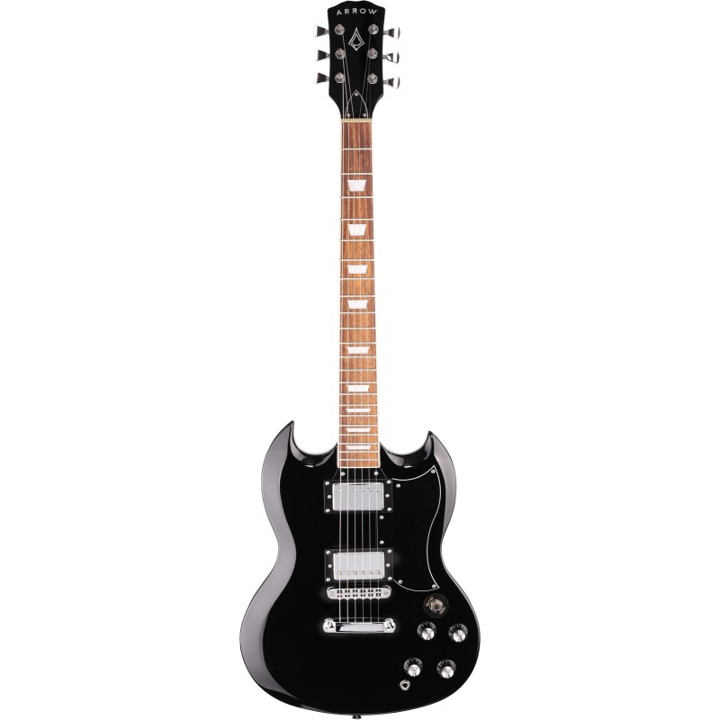 Arrow Twincut SG22 Abyss Black Rosewood/Black Gitara elektryczna - 1 - Gitary elektryczne - Arrow Twincut SG22 to elektryk skroj