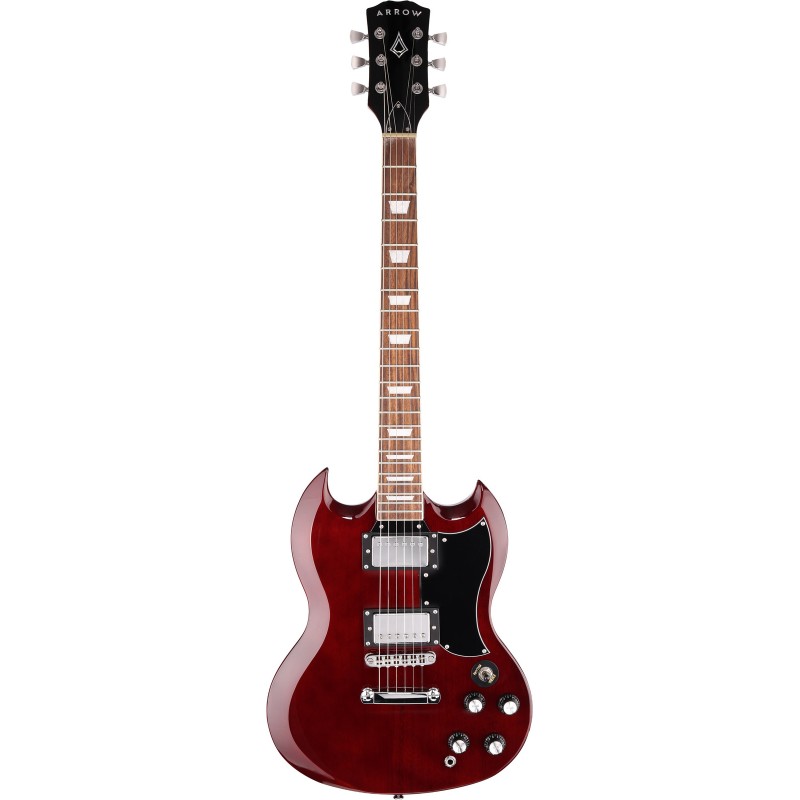 Arrow Twincut SG22 Cherry Pie Rosewood/Black Gitara elektryczna - 1 - Gitary elektryczne - Arrow Twincut SG22 to elektryk skrojo