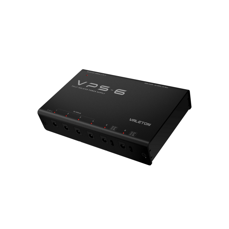 Valeton VPS-6 - zasilacz do efektów  gitarowych - 4 - Zasilacze sieciowe - 6 izolowanych wyjść DC dla efektów gitarowych DC9V/12