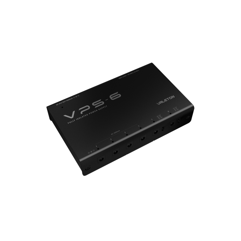 Valeton VPS-6 - zasilacz do efektów  gitarowych - 5 - Zasilacze sieciowe - 6 izolowanych wyjść DC dla efektów gitarowych DC9V/12