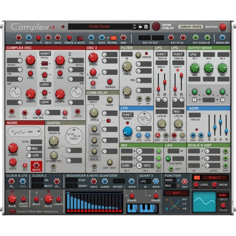 Propellerhead Complex-1 Syntezator modularny VST - 1 - Instrumenty wirtualne - Propellerhead Complex-1 Syntezator modularny VST