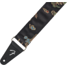Fender Satin Dragon Strap, Black Pasek gitarowy - 2 - Pasy, paski - Dodaj elegancji swoim występom dzięki paskom Satin Dragon St