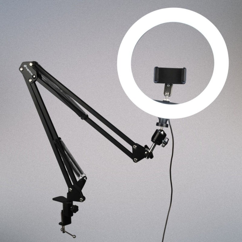 Suprimo DLS - Biurkowy statyw z lampą pierścieniową