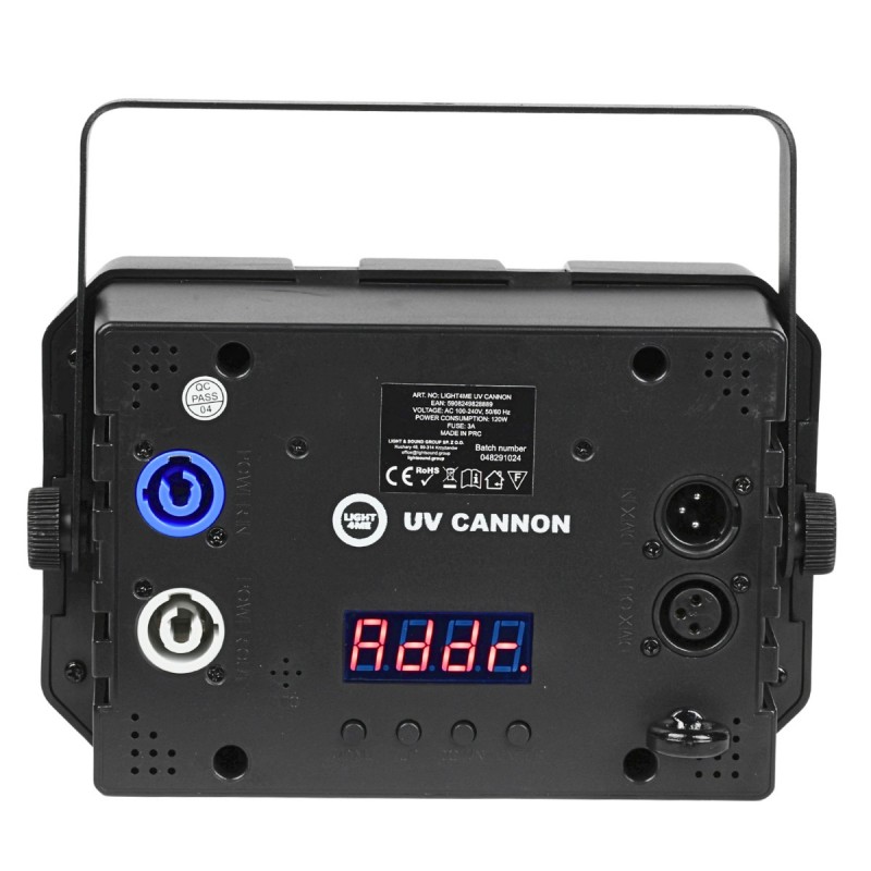 Light4Me UV Cannon - Blinder sceniczny 2x50W UV COB LED