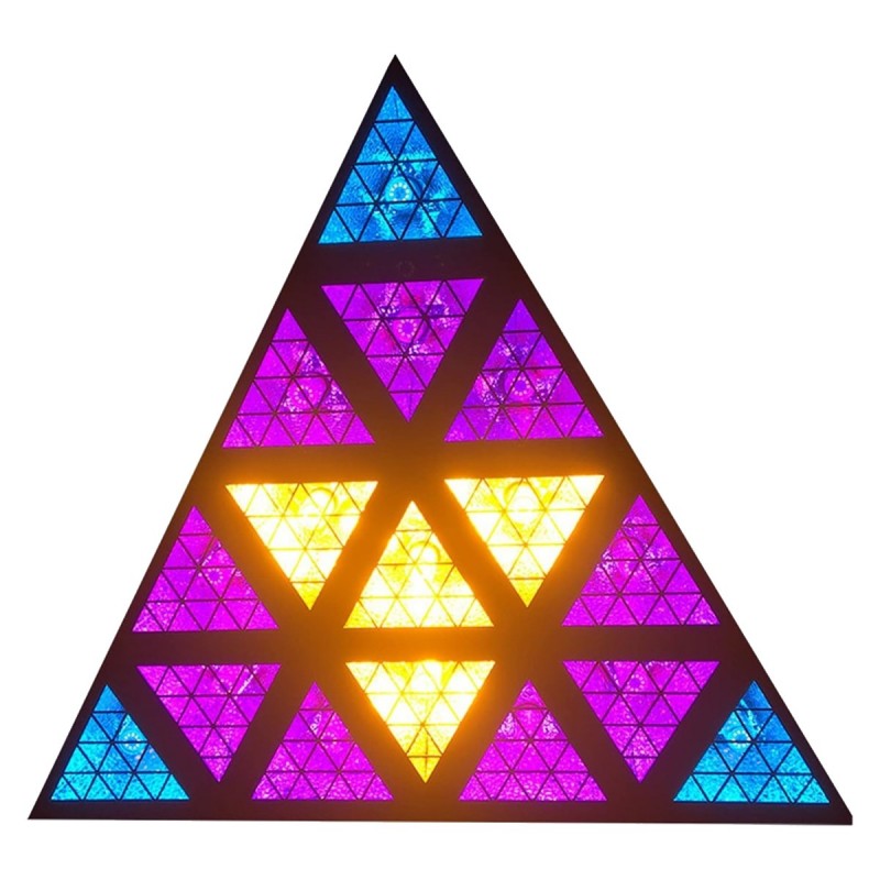 Light4Me Triangis - Efekt świetlny LED 64x2W RGBA