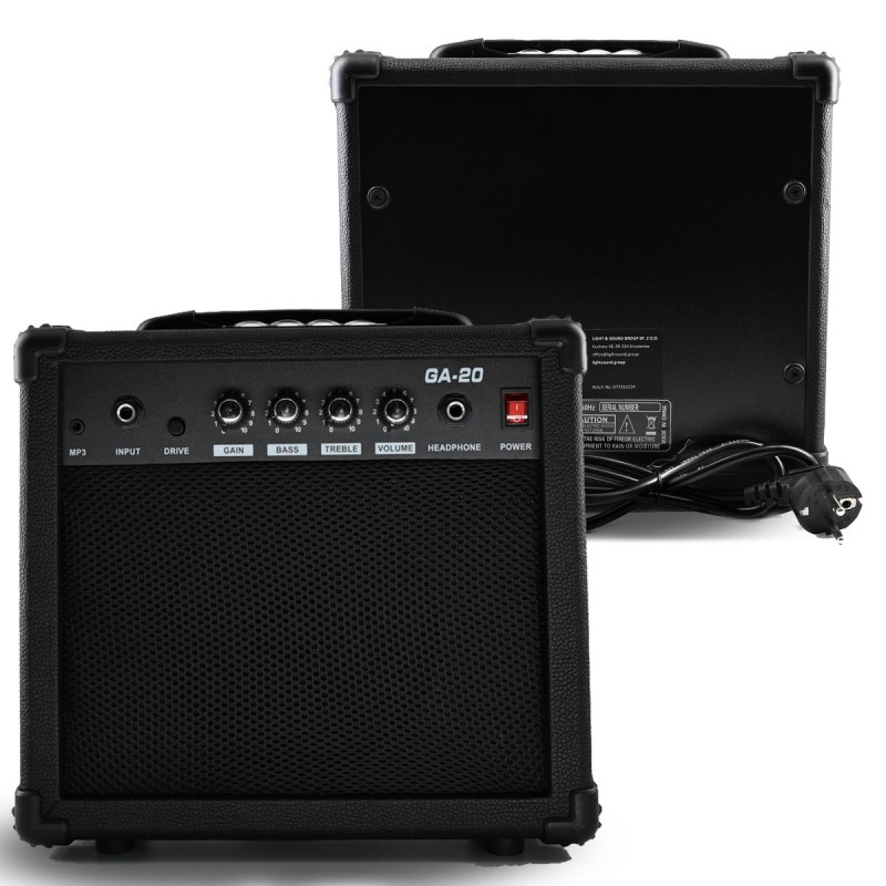 V-Tone EGS 39 MBK - Gitara elektryczna 4/4 zestaw