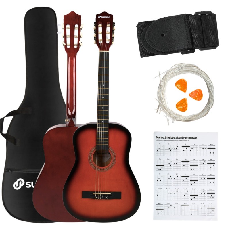Suprimo CGS2 SB - Gitara klasyczna 4/4 zestaw