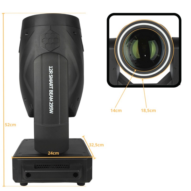 Light4Me 12R Smart Beam 295W - Głowa ruchoma 31x0,2W RGB LED