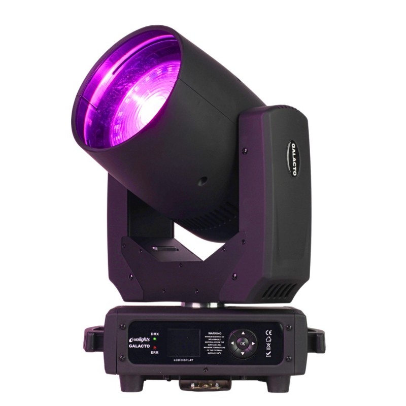 Evolights Galacto - Głowa ruchoma Beam Wash 120W RGBL LED + 24x0,1W RGB SMD5050 LED