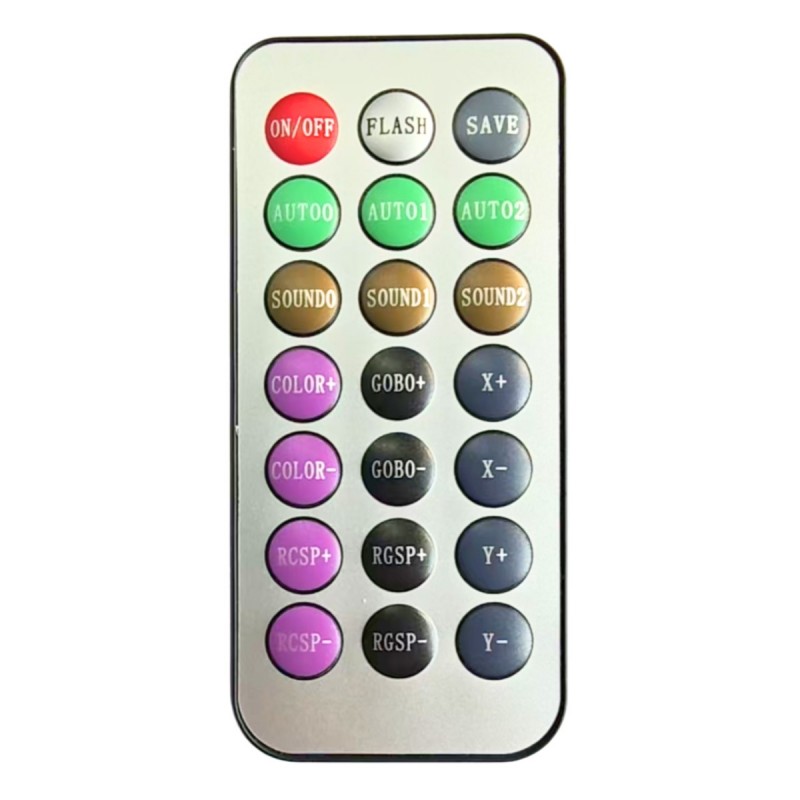 Light4Me Smart Beam 80W Ring - Głowa ruchoma LED 12x0,3W RGB SMD5050 LED