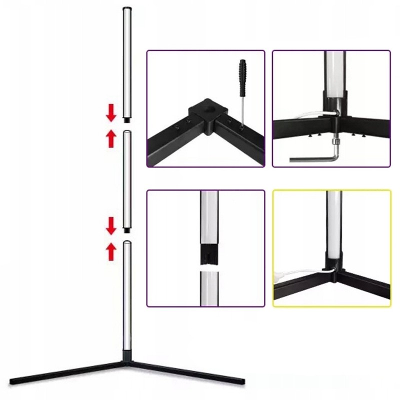 Light4Me Wall Pole 1 - Lampa podłogowa RGB LED