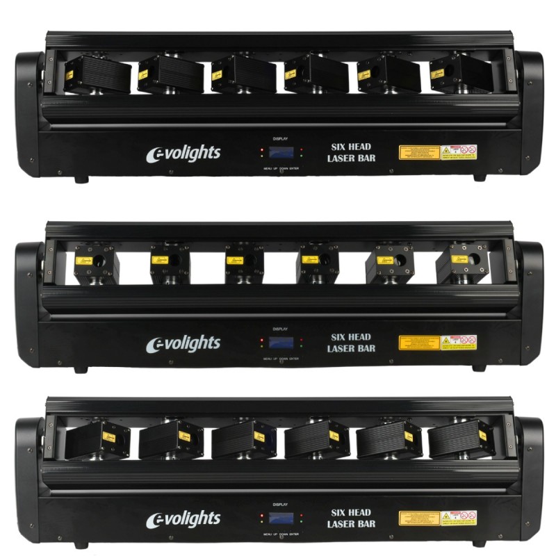 Evolights Laser M-Bar - Listwa laserowa ruchoma oświetlenie estradowe 3W RGB DMX