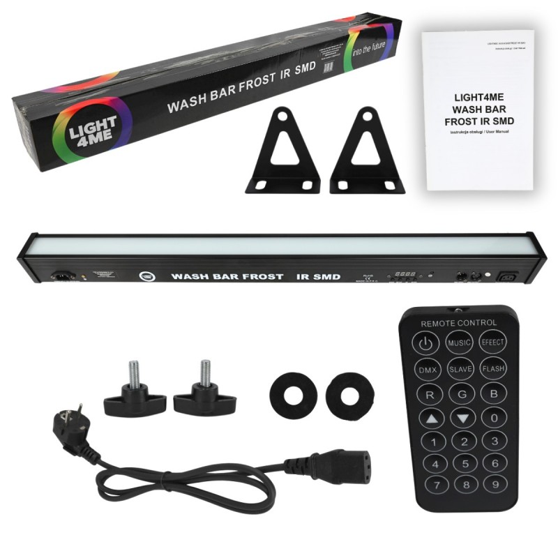 Light4Me Wash Bar Frost IR SMD - Listwa oświetleniowa 192x1,5W RGB SMD5050 LED