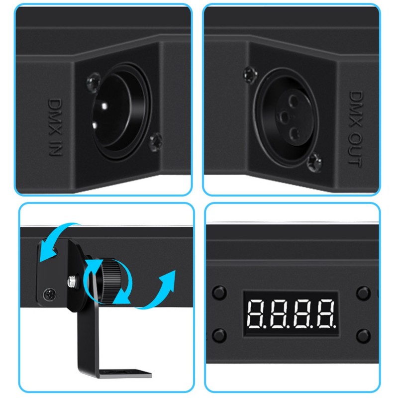 Light4Me Wash Aura RGB - Listwa oświetleniowa 90x0,5W SMD5050 LED