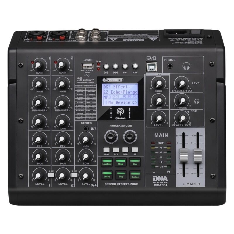 DNA Professional MIX-EFF 4 - Mikser audio analogowy