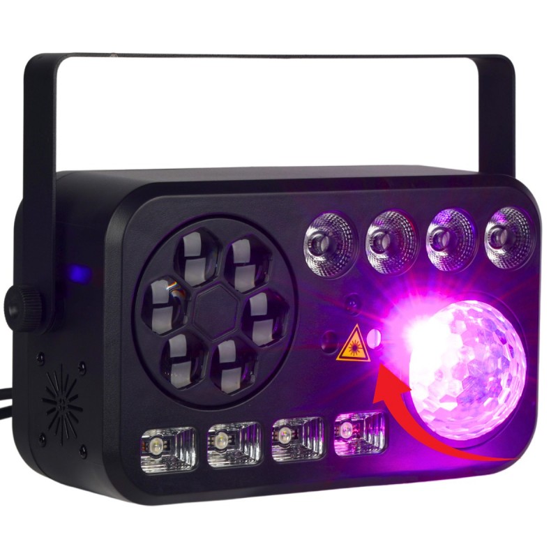 Light4Me Party V - Multiefekt świetlny 6w1