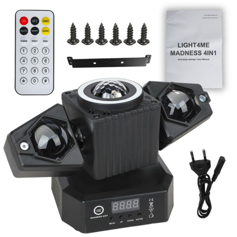 Light4Me Madness 4in1 - Multiefekt świetlny LED RGBW