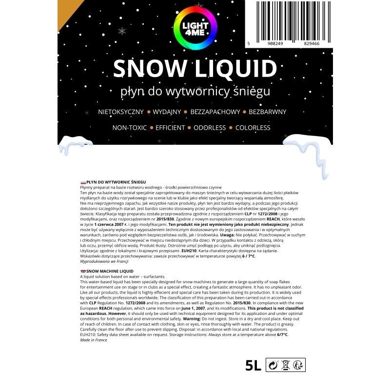 Light4Me Płyn do wytwornic śniegu 5L