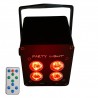Light4Me Accu Par 4x3W - Reflektor akumulatorowy PAR 3600 mAh RGB LED
