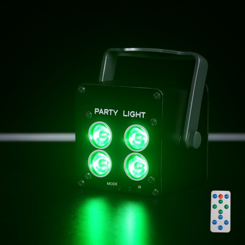 Light4Me Accu Par 4x3W - Reflektor akumulatorowy PAR 3600 mAh RGB LED