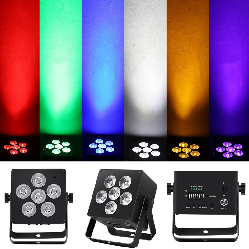 Light4Me Accu Par RGBWA-UV - Reflektor bateryjny 4400 mAh 6x6W LED