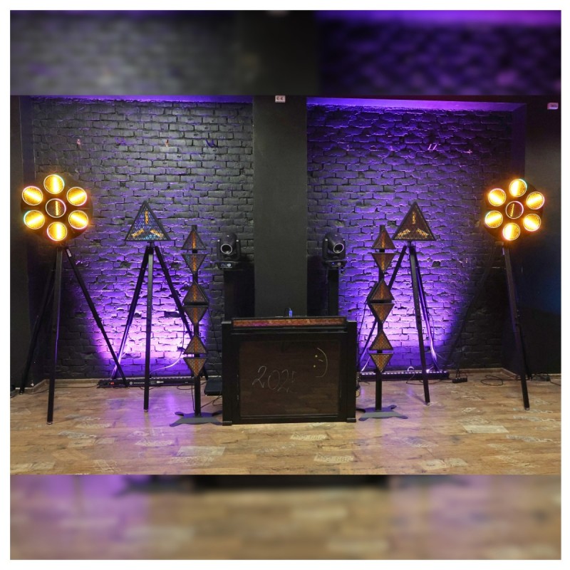 Evolights Lumen 7 Ring - Reflektor estradowy vintage oświetlenie sceniczne retro