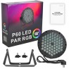 Light4Me P60 LED PAR RGB - Reflektor sceniczny efekt oświetleniowy 60x0,9W LED
