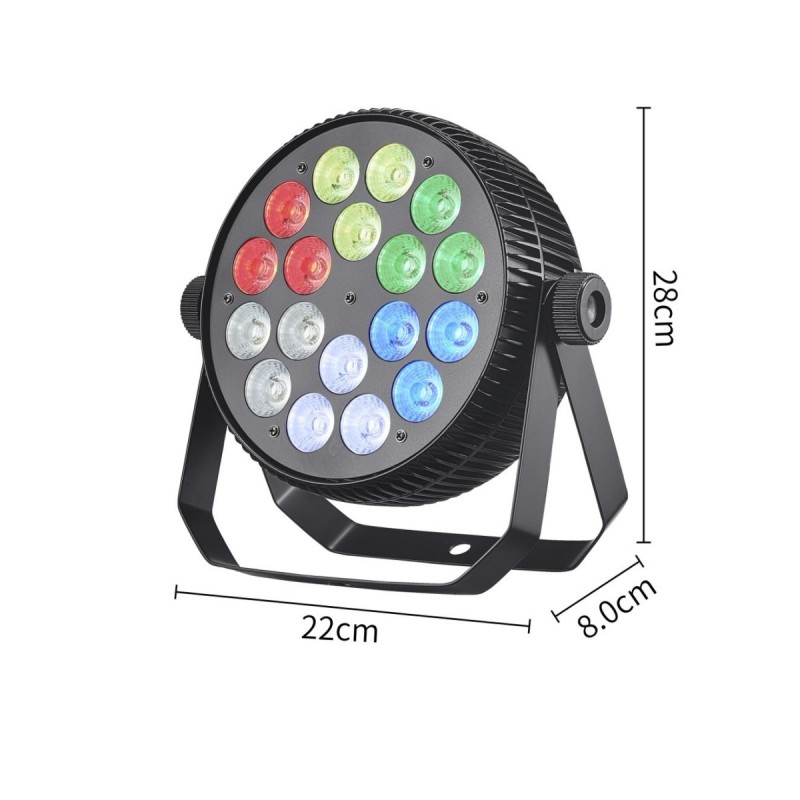 Light4Me Party Par - Reflektor sceniczny LED 18x10W RGBW