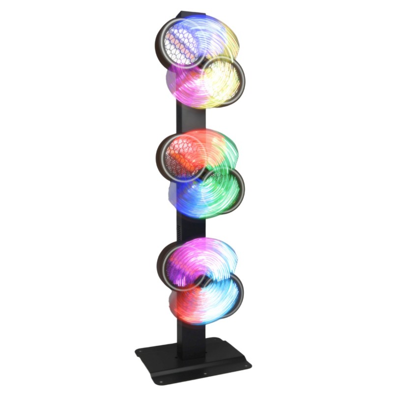 Evolights Lumen Roto - Ruchome oświetlenie sceniczne LED retro vintage RGB