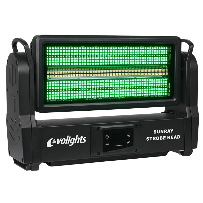 Evolights Sunray Strobe Head - Ruchomy stroboskop sceniczny LED IP65