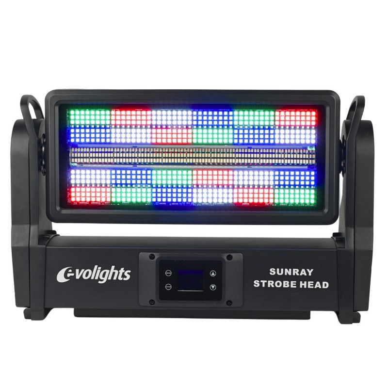 Evolights Sunray Strobe Head - Ruchomy stroboskop sceniczny LED IP65