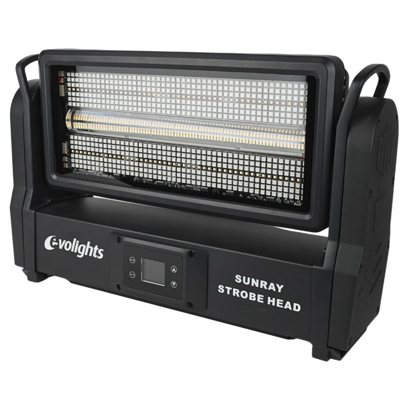 Evolights Sunray Strobe Head - Ruchomy stroboskop sceniczny LED IP65