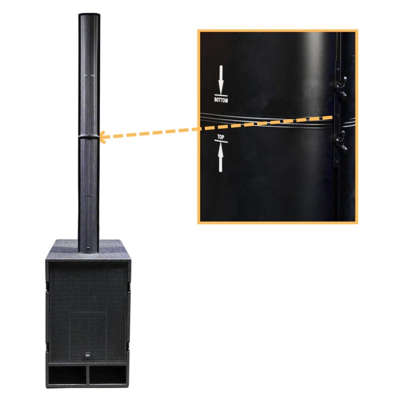 V-Tone Booster 18 - System słupkowy PA