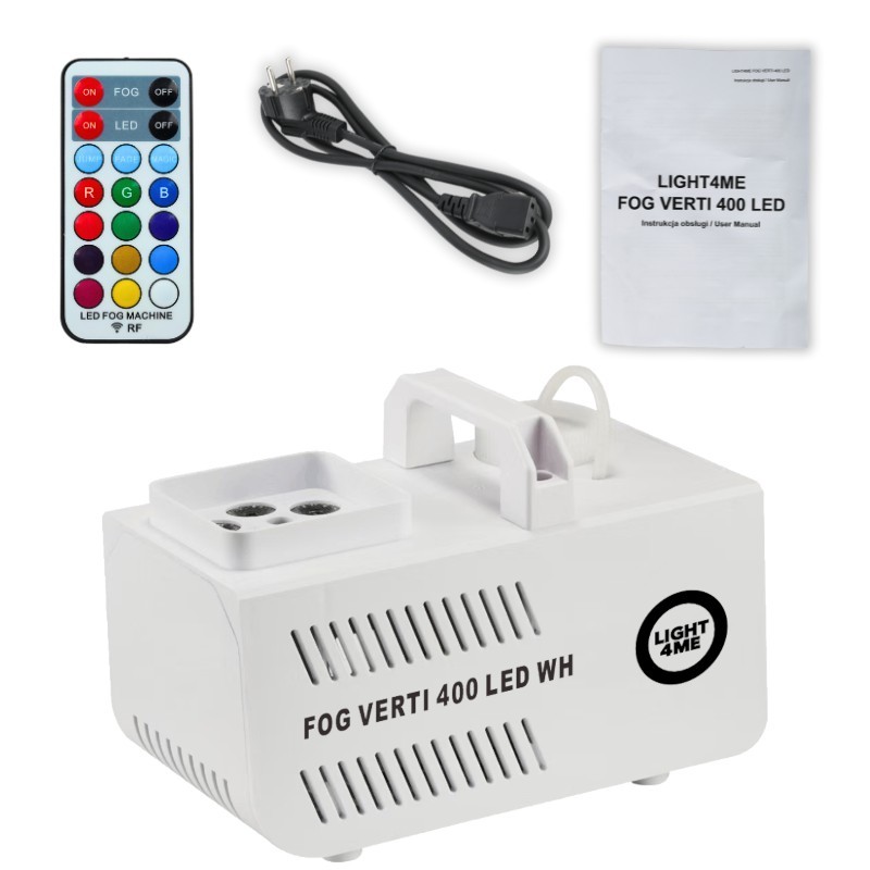 Light4Me Fog Verti 400 LED WH - Wytwornica dymu pionowego